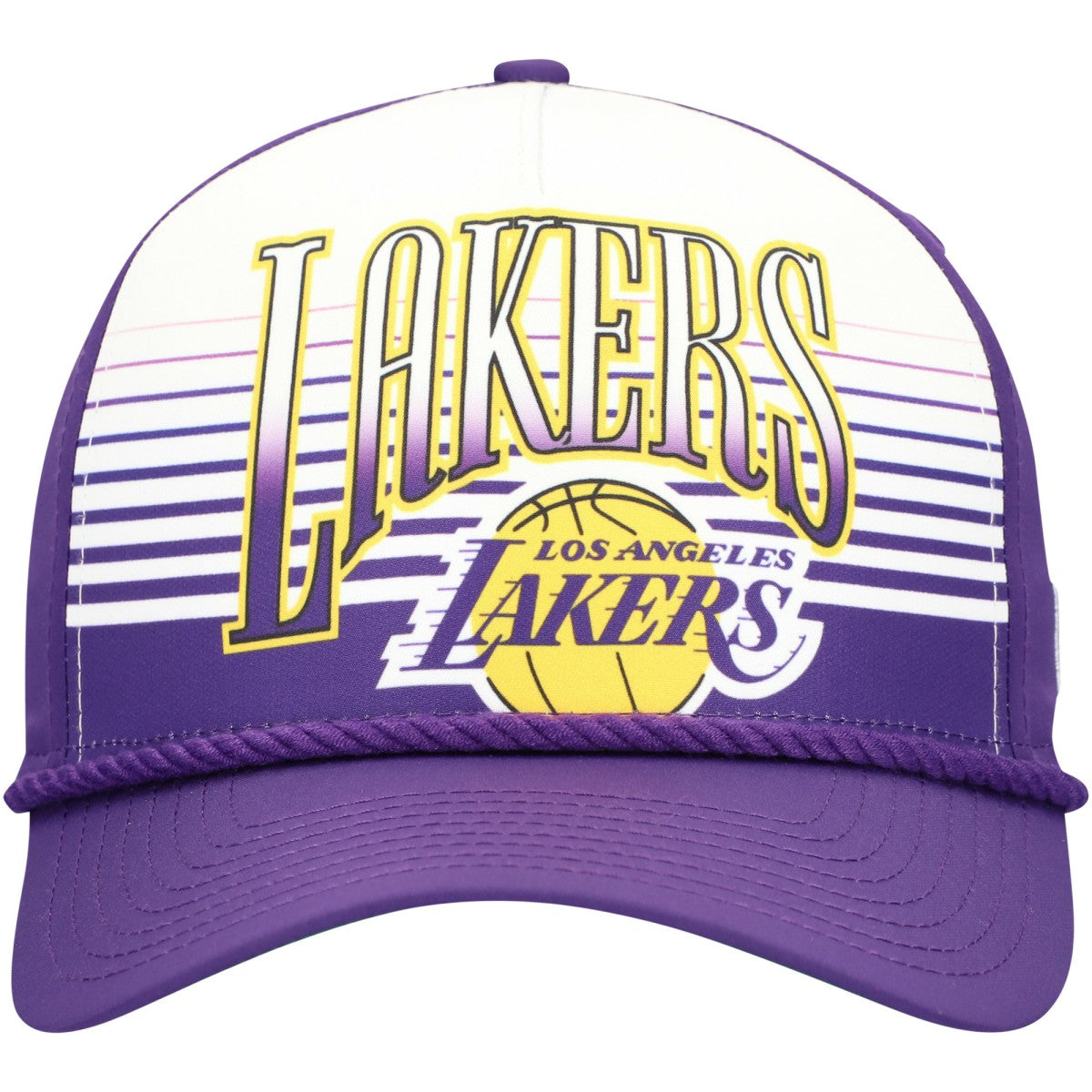 Los Angeles Lakers Purple Throwback Gradient A-Frame 9FORTY Adjustable Hat - NBA