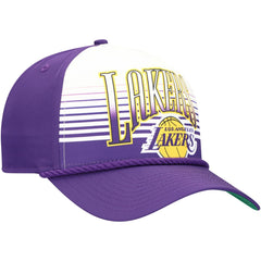 Los Angeles Lakers Purple Throwback Gradient A-Frame 9FORTY Adjustable Hat - NBA