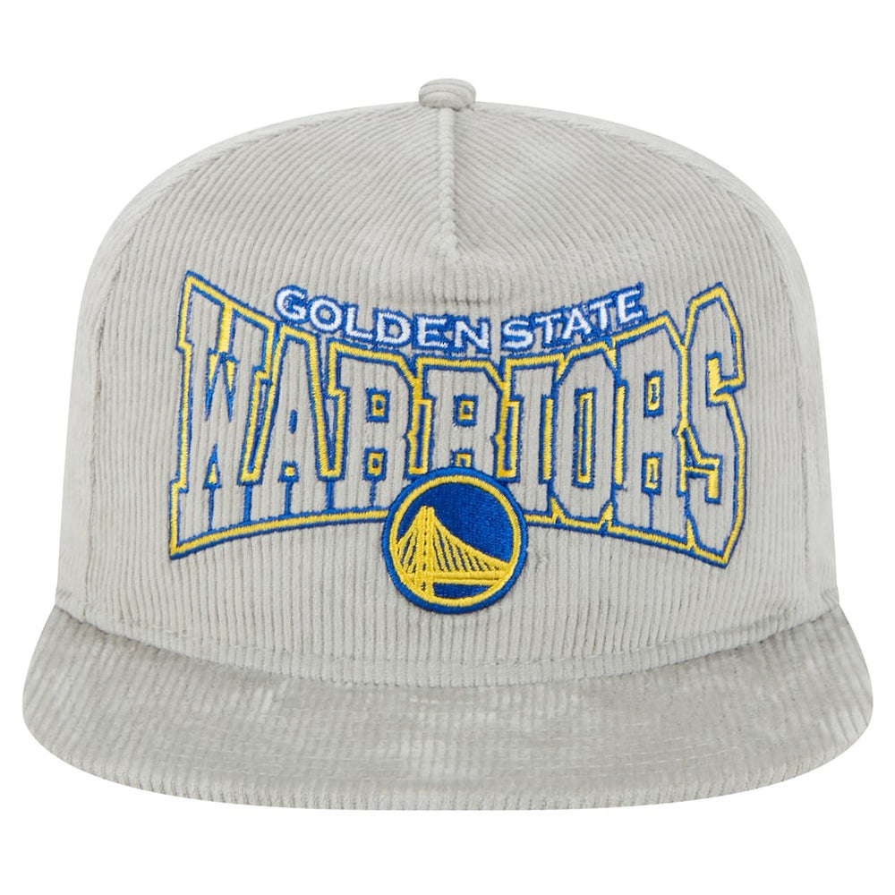 Golden State Warriors Throwback Corduroy Golfer Snapback Hat Gray - NBA