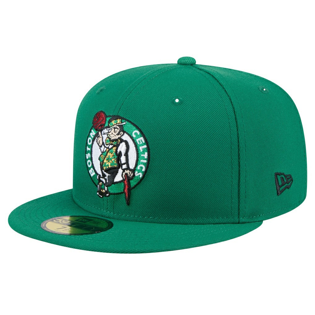 Boston Celtics Throwback Pennant 59FIFTY Fitted Hat Kelly Green - NBA