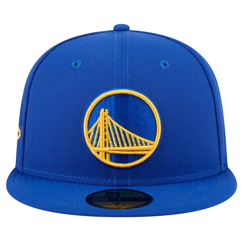 Golden State Warriors Throwback Pennant 59FIFTY Fitted Hat Royal - NBA