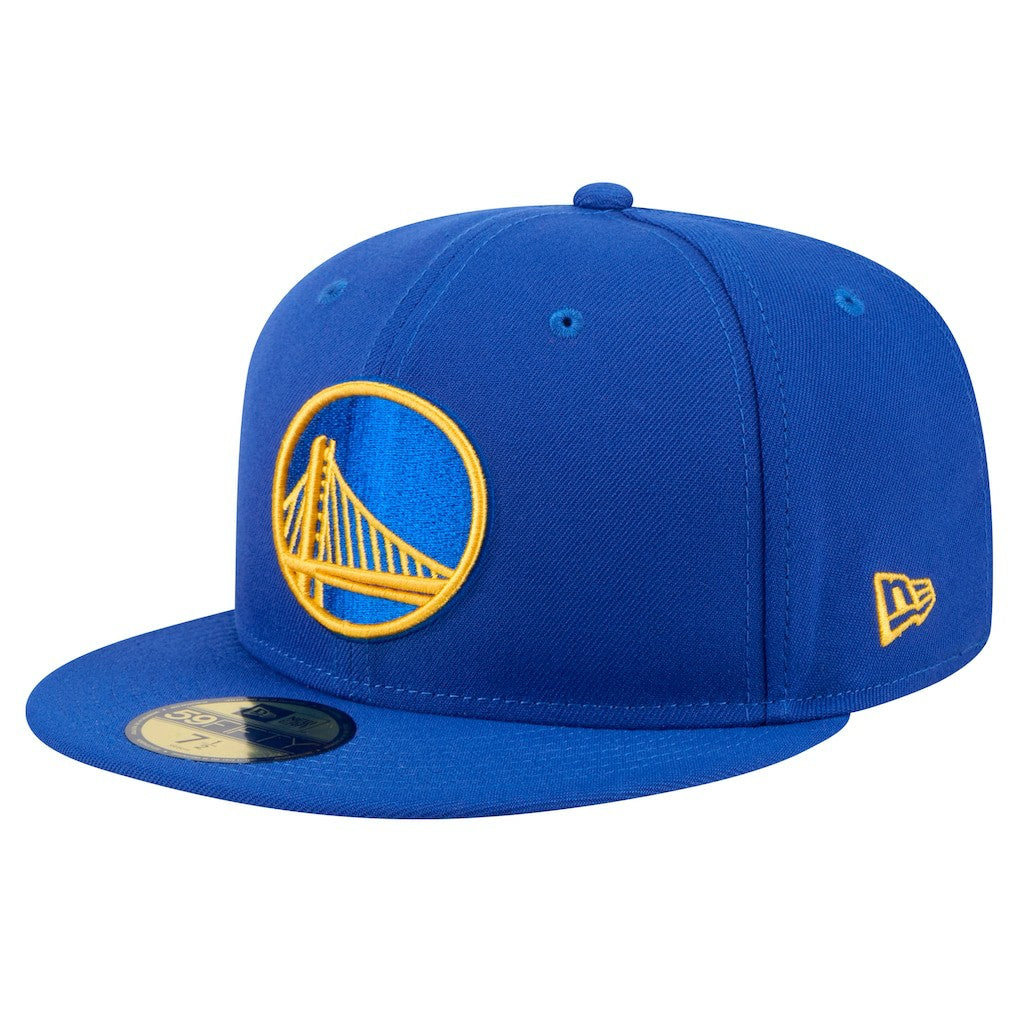 Golden State Warriors Throwback Pennant 59FIFTY Fitted Hat Royal - NBA