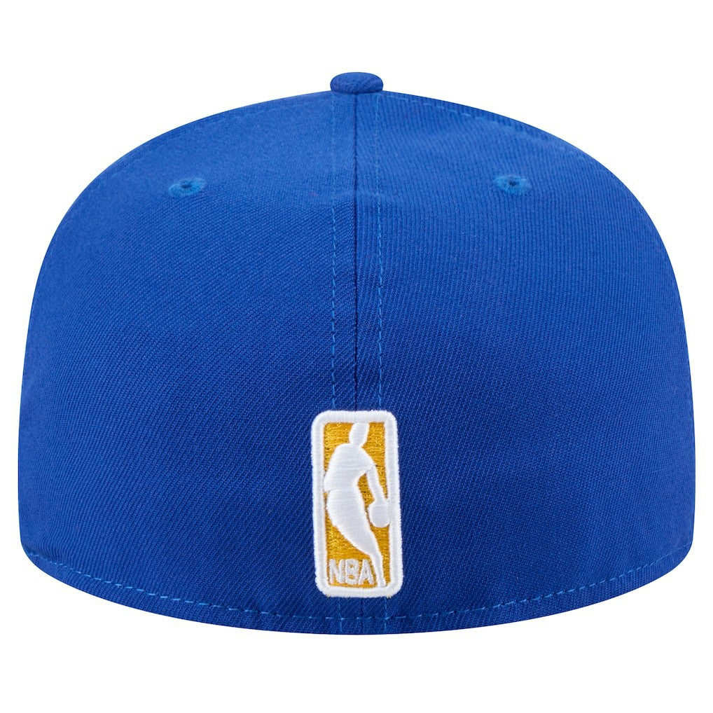 Golden State Warriors Throwback Pennant 59FIFTY Fitted Hat Royal - NBA