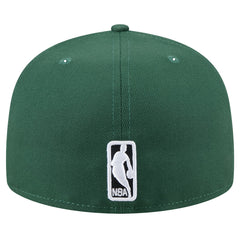 Milwaukee Bucks Throwback Pennant 59FIFTY Fitted Hat Hunter Green - NBA