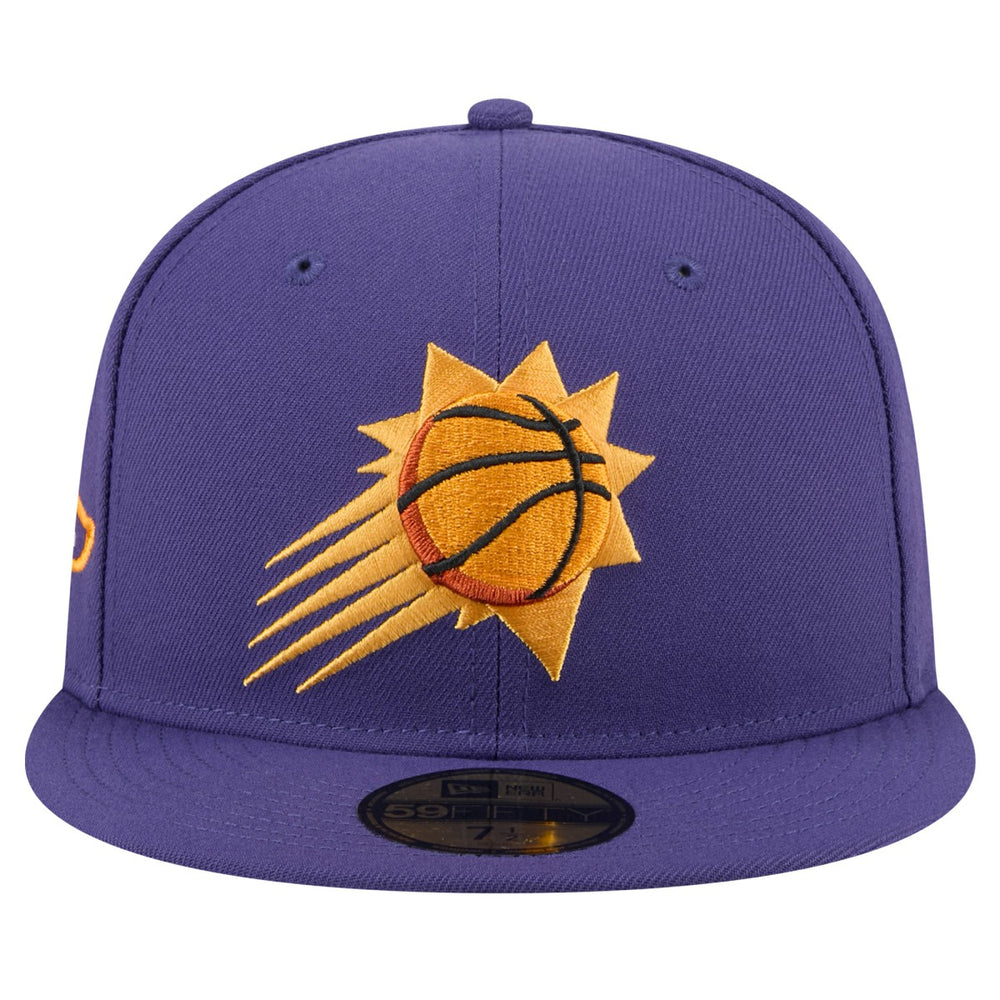 Phoenix Suns Throwback Pennant 59FIFTY Fitted Hat Purple - NBA