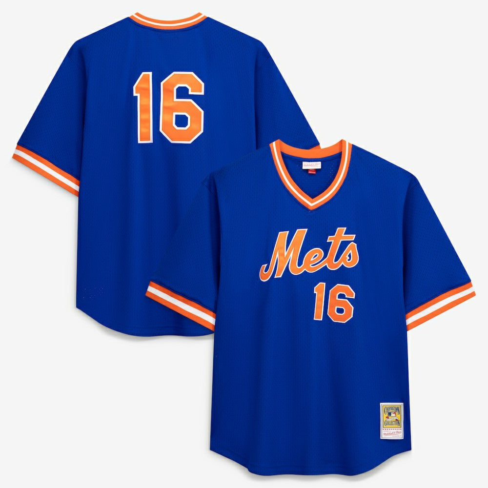 Dwight Gooden New York Mets Profile Big & Tall Cooperstown Collection Mesh Batting Practice Jersey - MLB