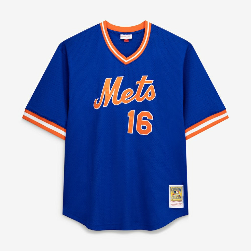 Dwight Gooden New York Mets Profile Big & Tall Cooperstown Collection Mesh Batting Practice Jersey - MLB