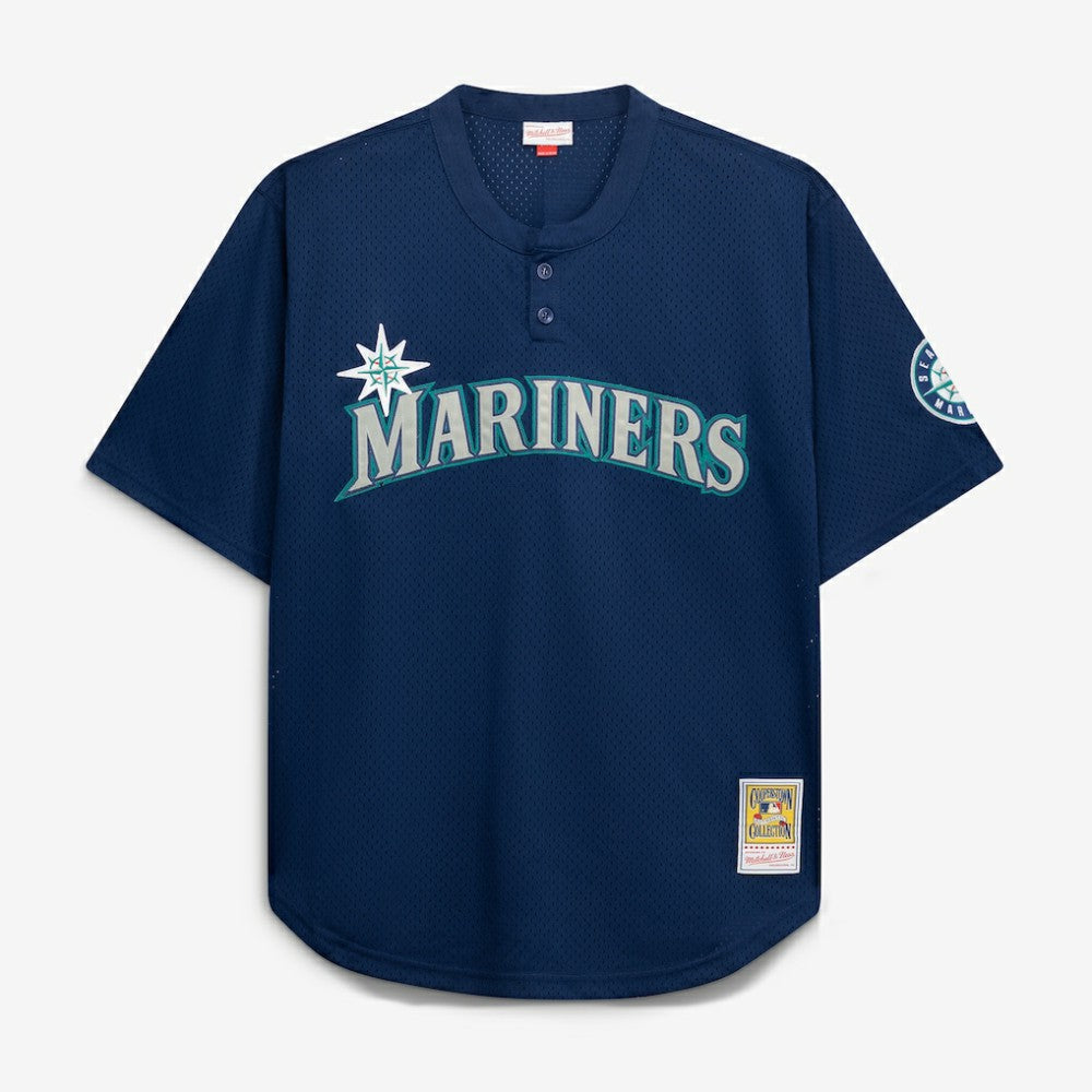 Seattle Mariners Mitchell & Ness Big & Tall Cooperstown Collection Mesh Batting Practice Jersey - MLB