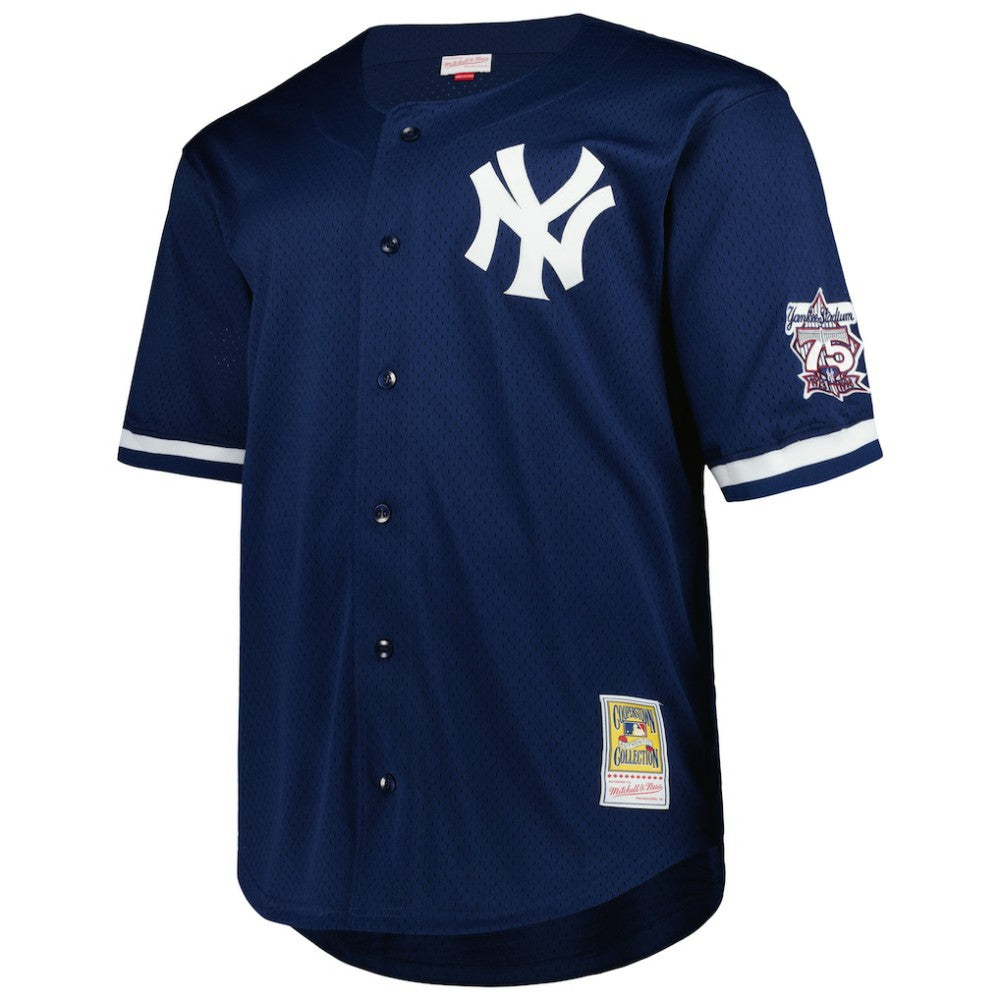 Derek Jeter New York Yankees Mitchell & Ness Big & Tall Cooperstown Mesh Batting Practice Jersey - MLB