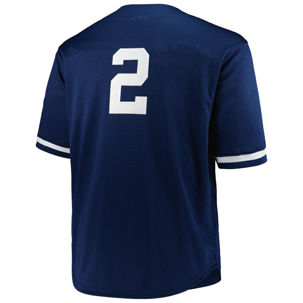 Derek Jeter New York Yankees Mitchell & Ness Big & Tall Cooperstown Mesh Batting Practice Jersey - MLB