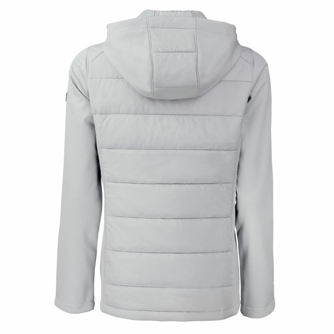 Detroit Lions Cutter & Buck Women's Evoke PrimaLoft Hybrid Eco Softshell Recycled Full-Zip Hooded Jacket Gray | NFL