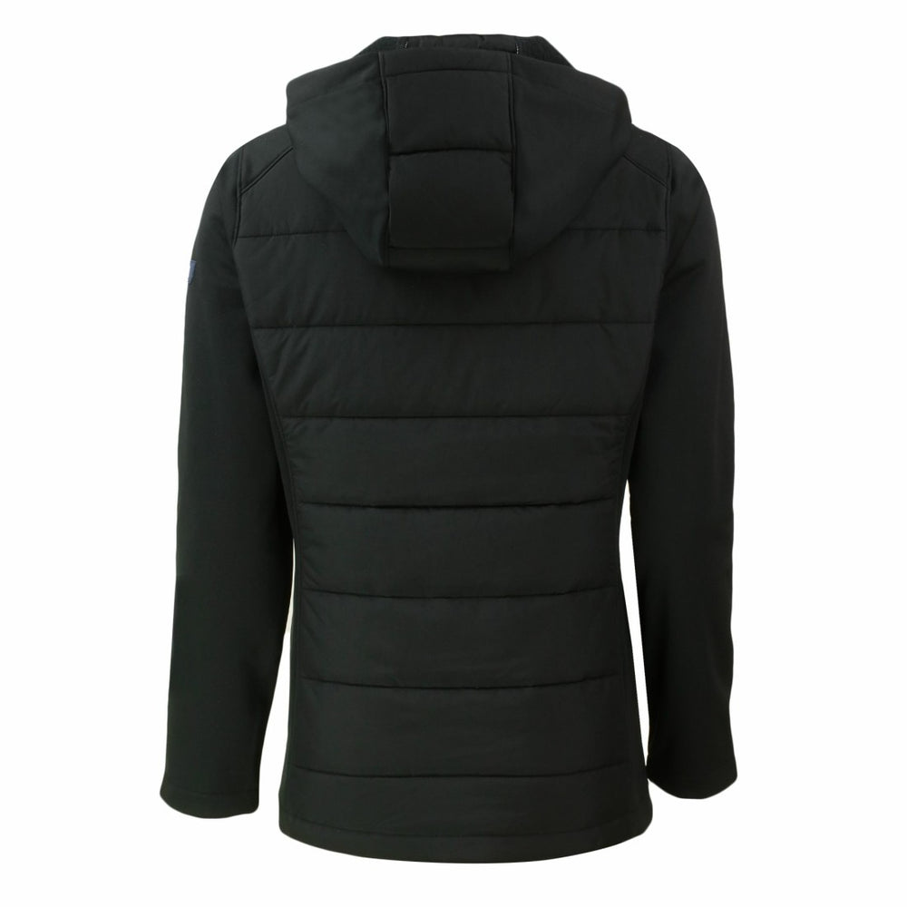 Green Bay Packers Cutter & Buck Women's Evoke PrimaLoft Hybrid Eco Softshell Recycled Full-Zip Hooded Jacket Black | NFL