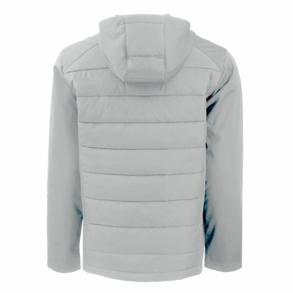 Detroit Lions Cutter & Buck Evoke PrimaLoft Hybrid Eco Softshell Recycled Full-Zip Hooded Jacket Gray | NFL