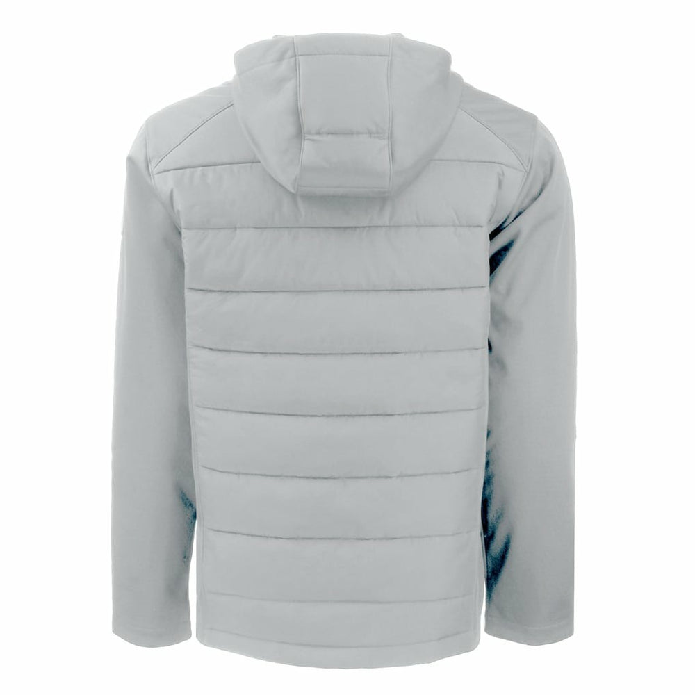 Carolina Panthers Cutter & Buck Evoke PrimaLoft Hybrid Eco Softshell Recycled Full-Zip Hooded Jacket Gray | NFL