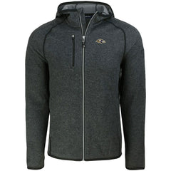 Baltimore Ravens Cutter & Buck Mainsail Full-Zip Hooded Jacket Heather Charcoal | NFL