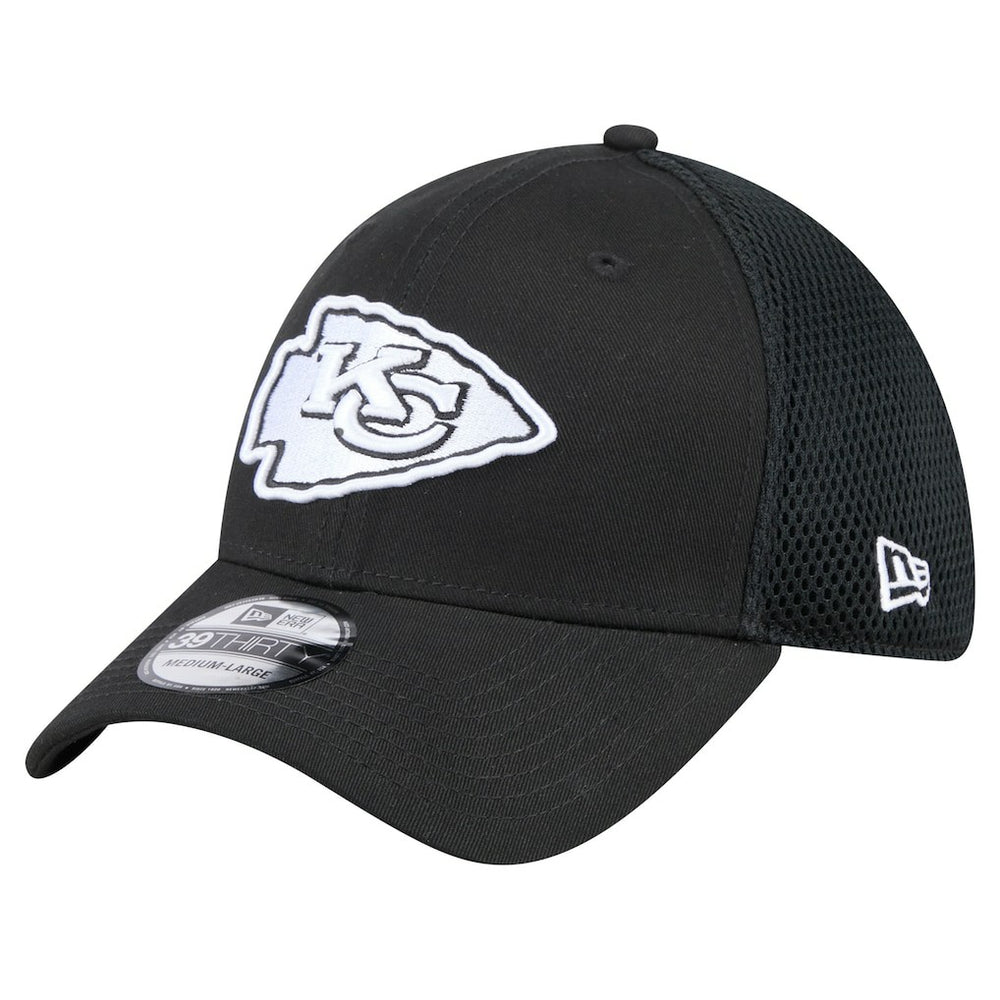 New Era Kansas City Chiefs Black Main Neo 39THIRTY Flex Hat | NFL