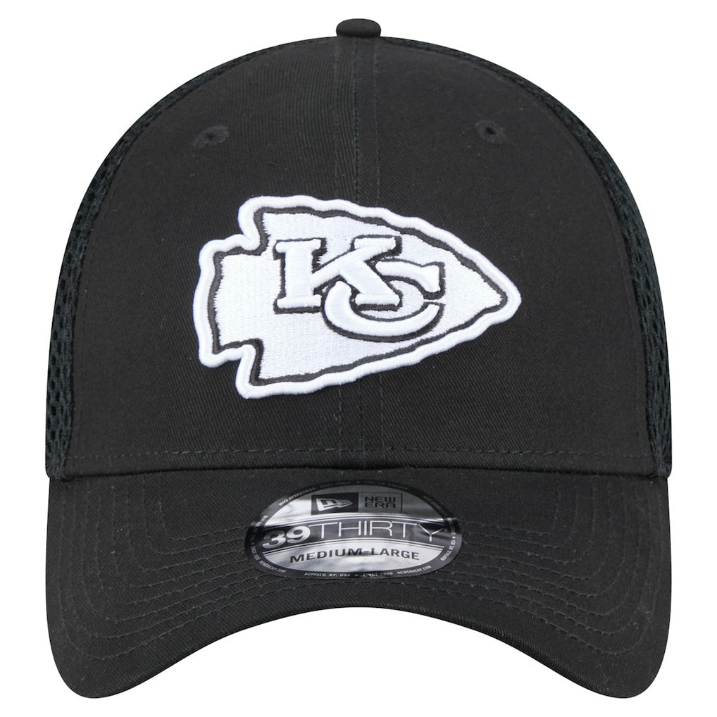 New Era Kansas City Chiefs Black Main Neo 39THIRTY Flex Hat | NFL