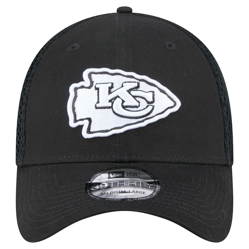 New Era Kansas City Chiefs Black Main Neo 39THIRTY Flex Hat | NFL