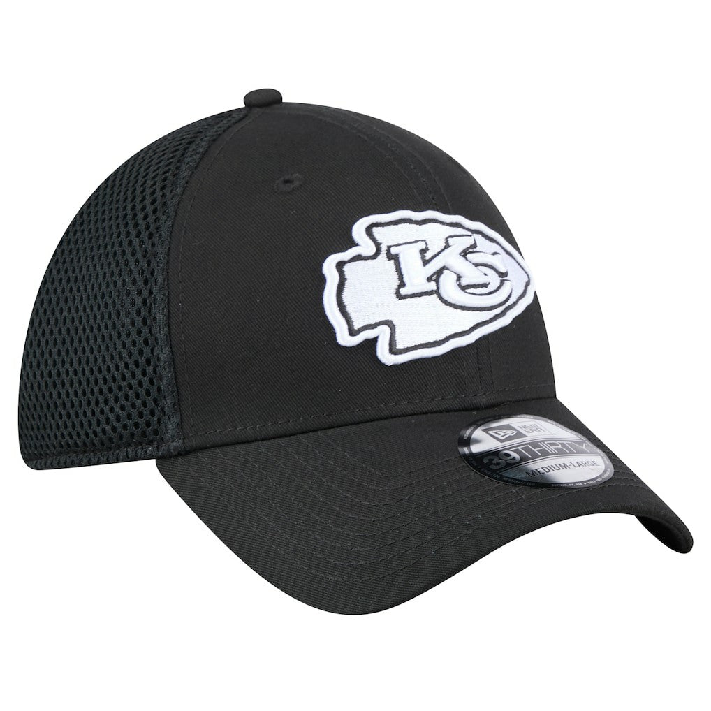 New Era Kansas City Chiefs Black Main Neo 39THIRTY Flex Hat | NFL