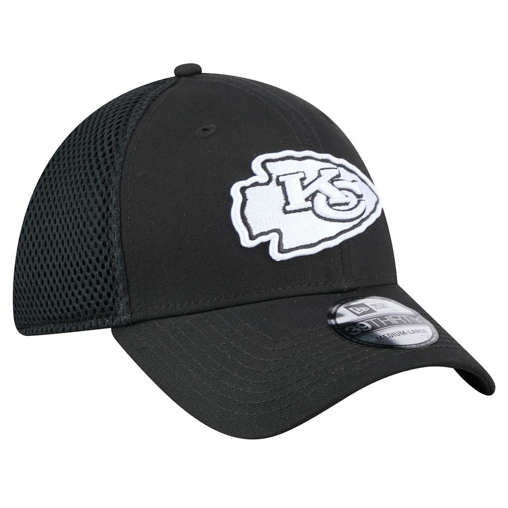 New Era Kansas City Chiefs Black Main Neo 39THIRTY Flex Hat | NFL