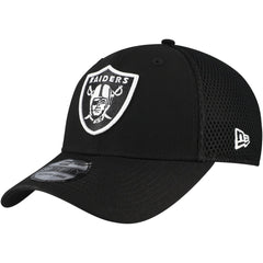 New Era Las Vegas Raiders Black Main Neo 39THIRTY Flex Hat | NFL