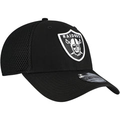 New Era Las Vegas Raiders Black Main Neo 39THIRTY Flex Hat | NFL