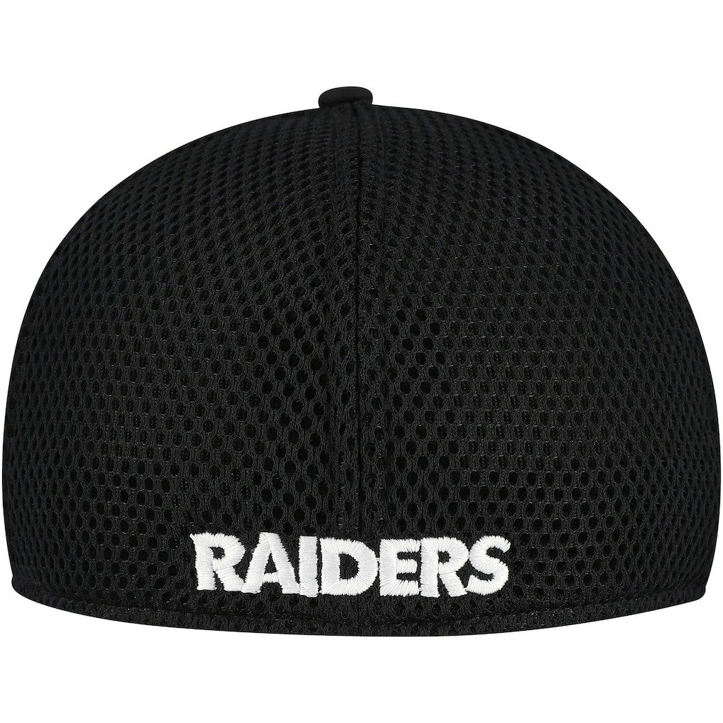 New Era Las Vegas Raiders Black Main Neo 39THIRTY Flex Hat | NFL
