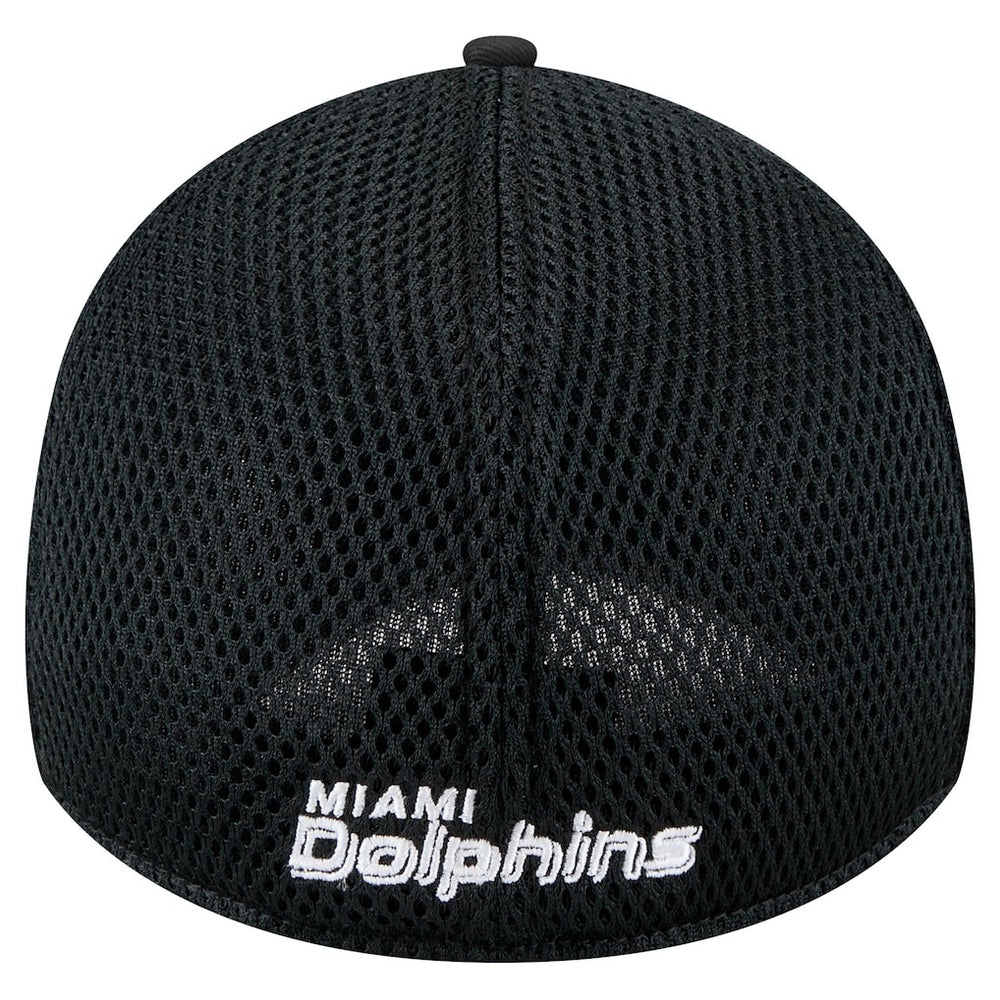 New Era Miami Dolphins Black Main Neo 39THIRTY Flex Hat | NFL