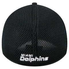 New Era Miami Dolphins Black Main Neo 39THIRTY Flex Hat | NFL