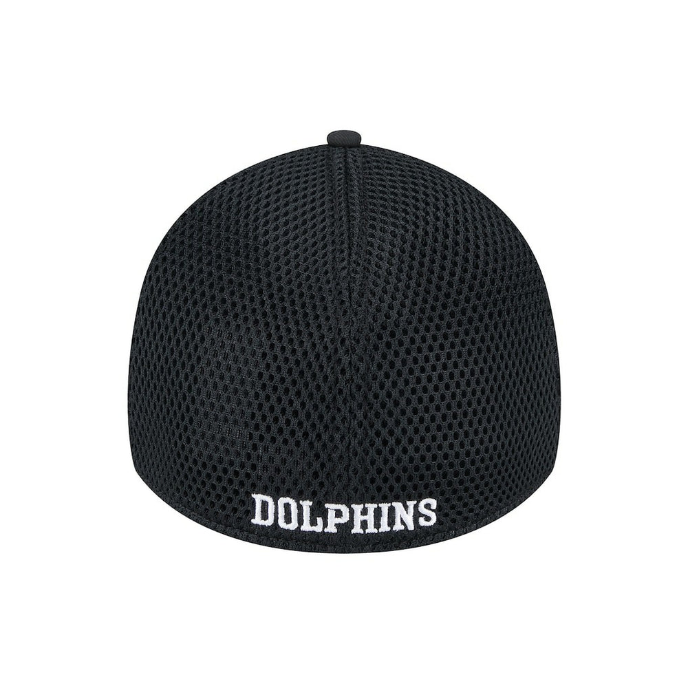 New Era Miami Dolphins Black Main Neo 39THIRTY Flex Hat | NFL
