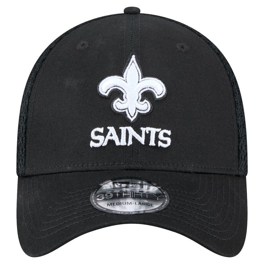 New Era New Orleans Saints Black Main Neo 39THIRTY Flex Hat | NFL