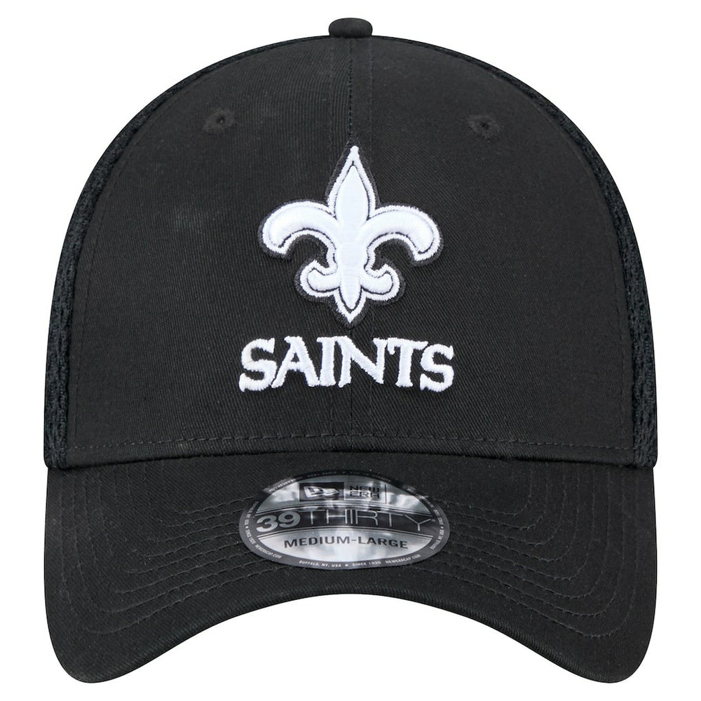 New Era New Orleans Saints Black Main Neo 39THIRTY Flex Hat | NFL