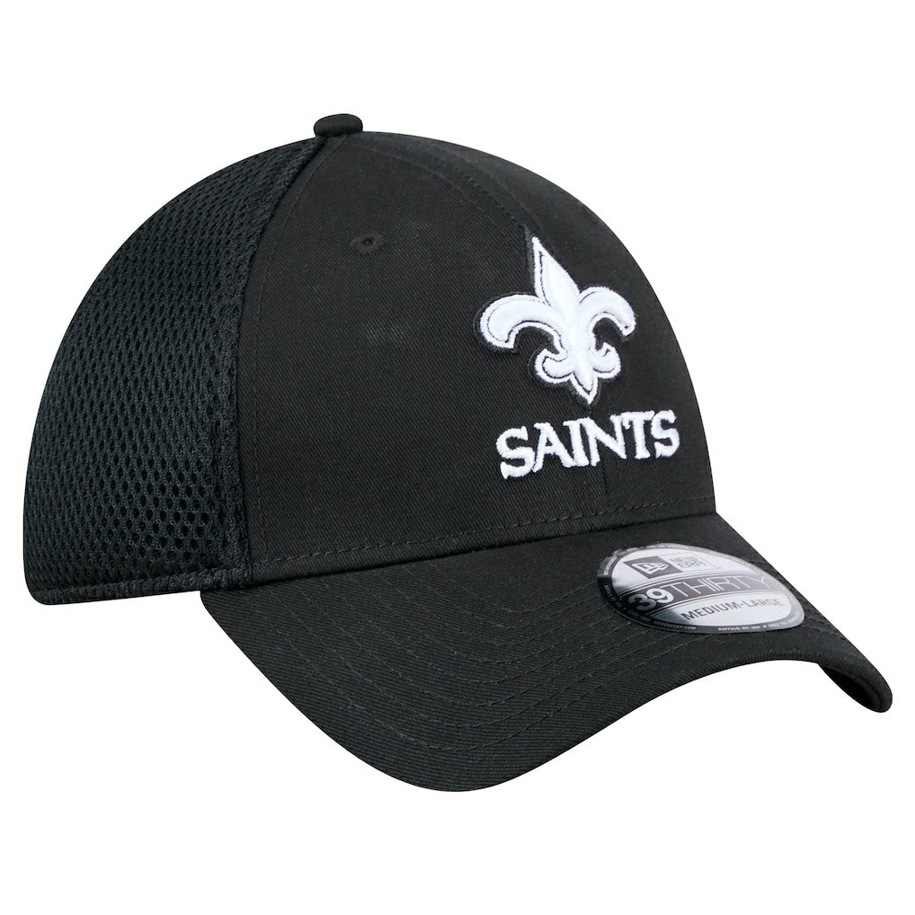New Era New Orleans Saints Black Main Neo 39THIRTY Flex Hat | NFL