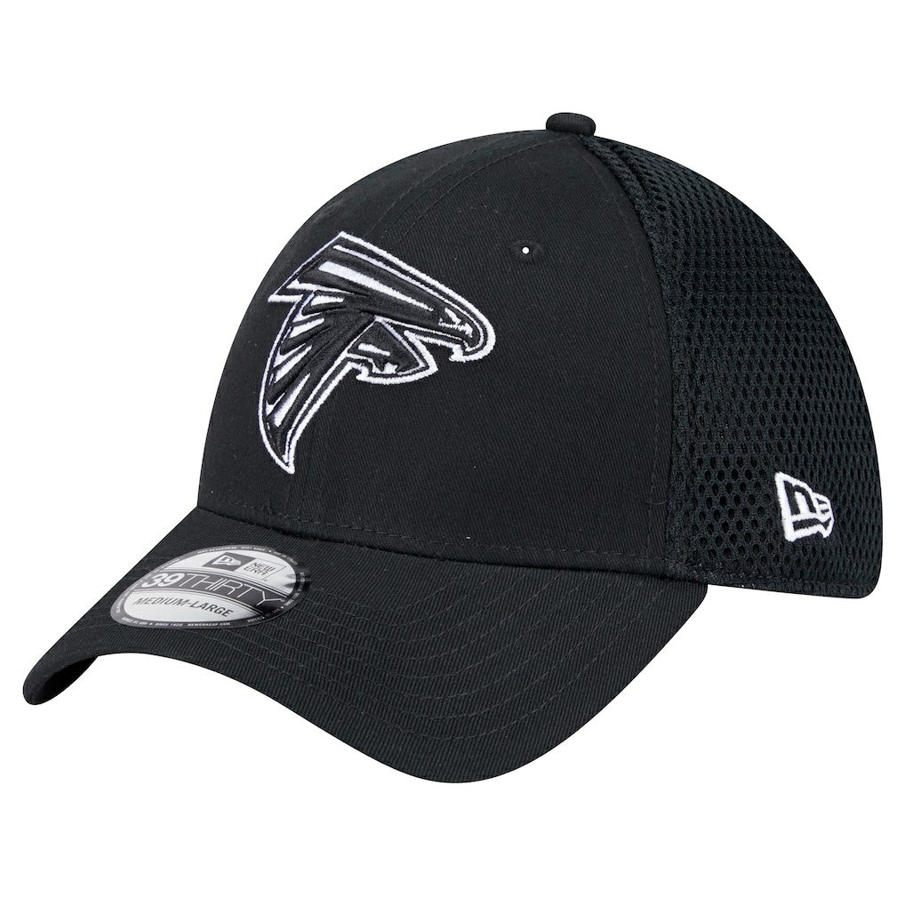 New Era Atlanta Falcons Black Main Neo 39THIRTY Flex Hat | NFL