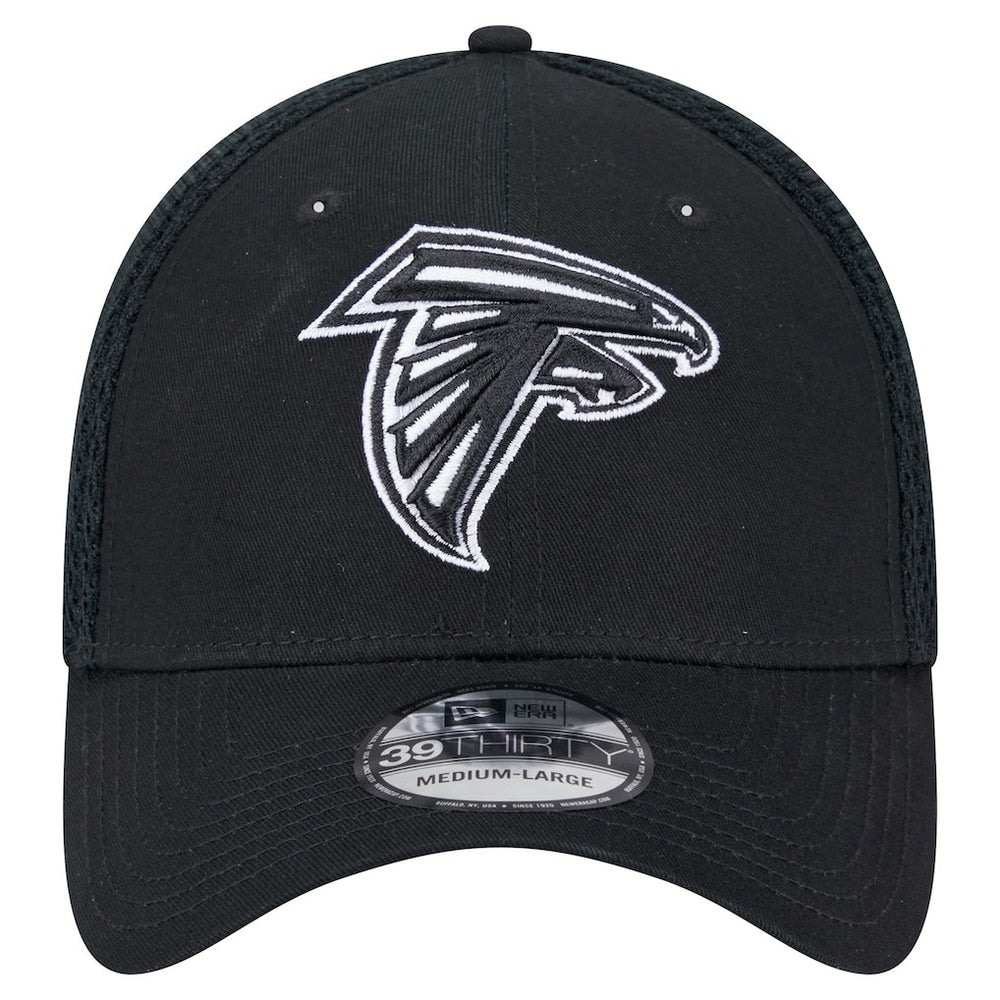 New Era Atlanta Falcons Black Main Neo 39THIRTY Flex Hat | NFL