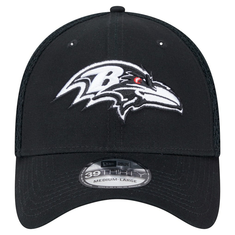 New Era Baltimore Ravens Black Main Neo 39THIRTY Flex Hat | NFL