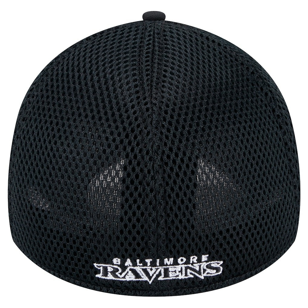 New Era Baltimore Ravens Black Main Neo 39THIRTY Flex Hat | NFL