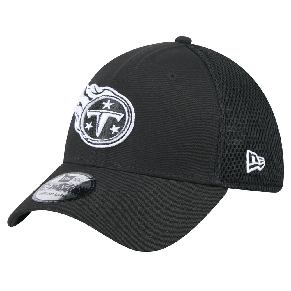 New Era Tennessee Titans Black Main Neo 39THIRTY Flex Hat | NFL