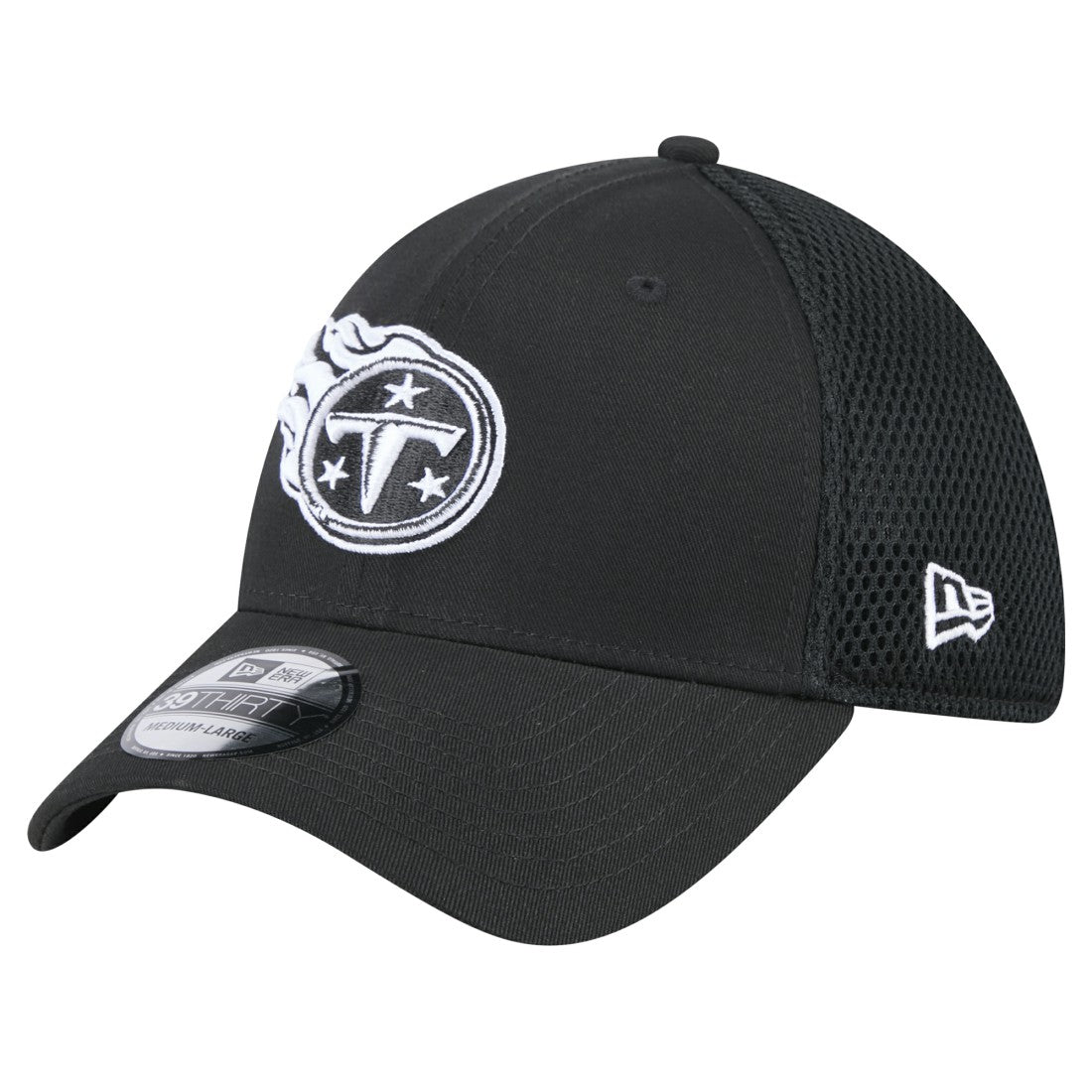 New Era Tennessee Titans Black Main Neo 39THIRTY Flex Hat | NFL