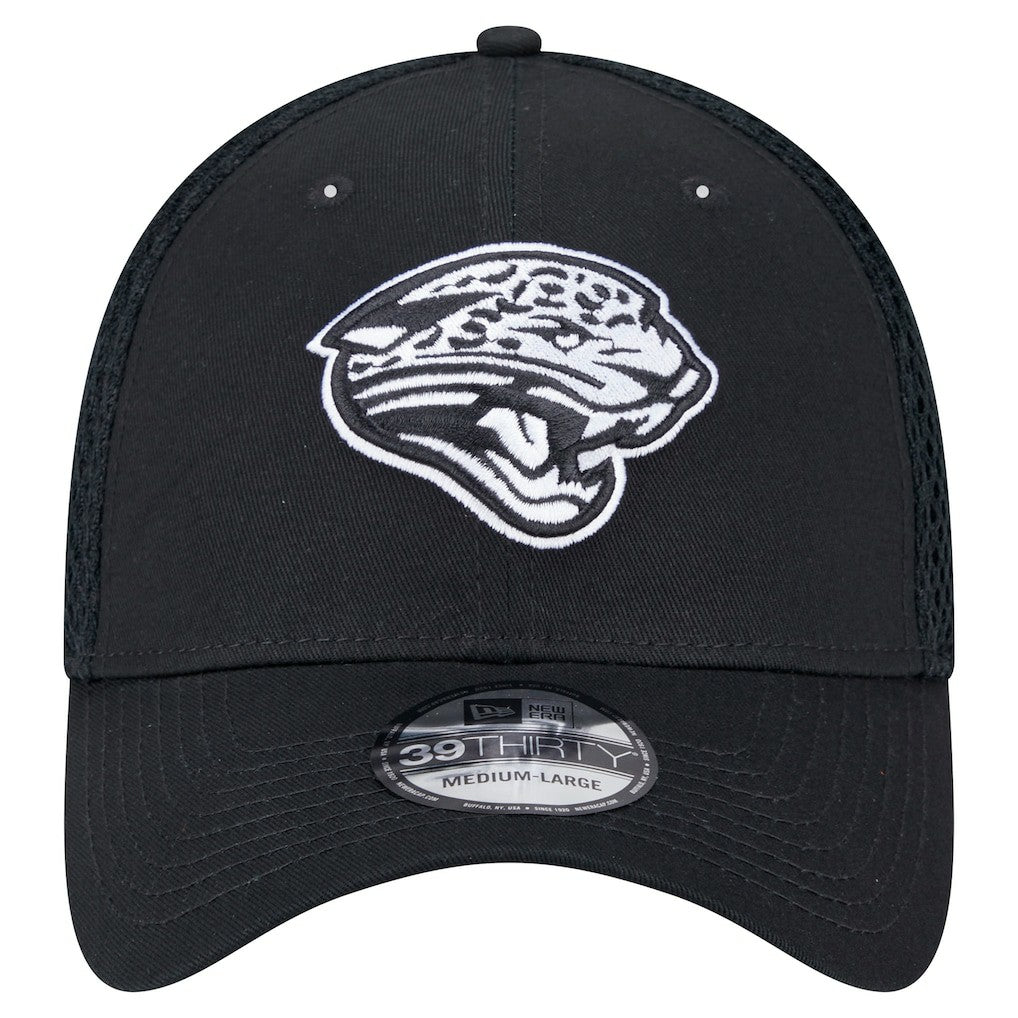 New Era Jacksonville Jaguars Black Main Neo 39THIRTY Flex Hat | NFL