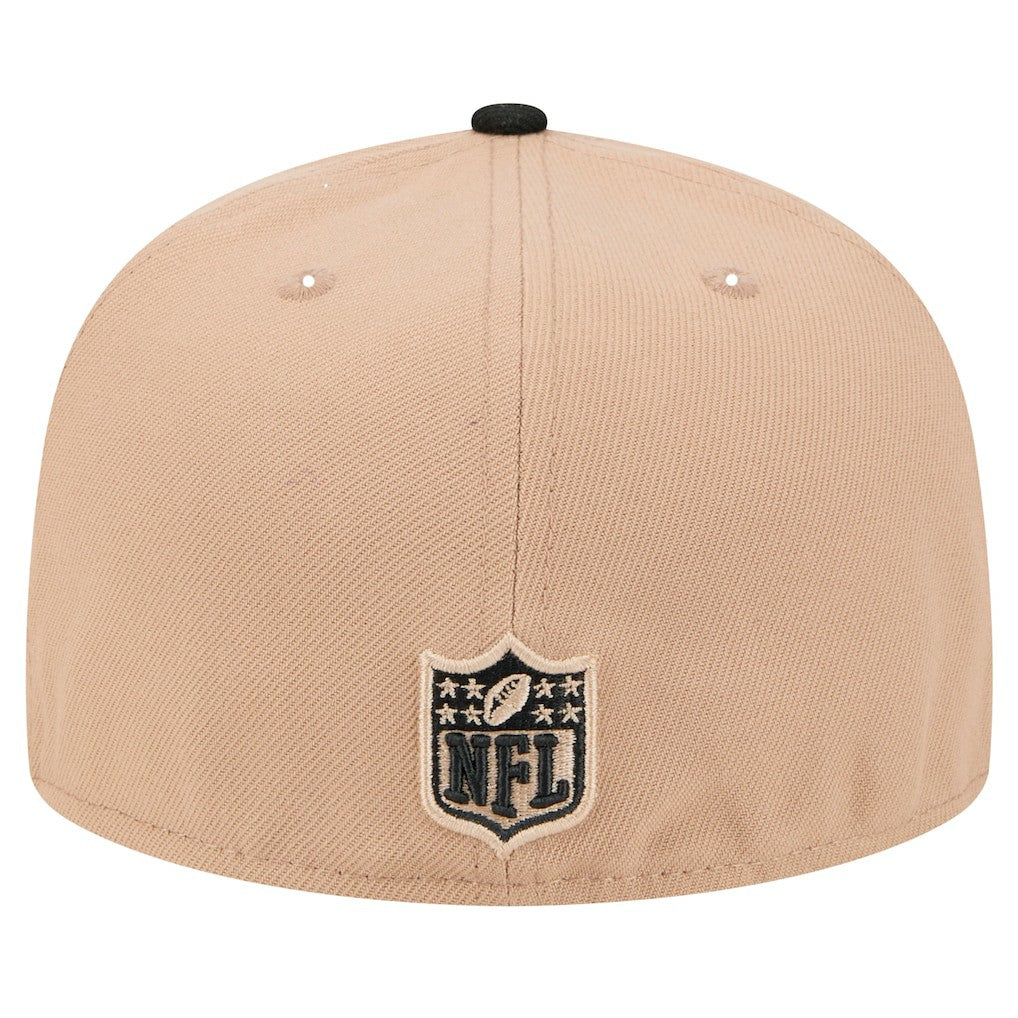 Baltimore Ravens New Era Logo Main 59FIFTY Fitted Hat Tan | NFL