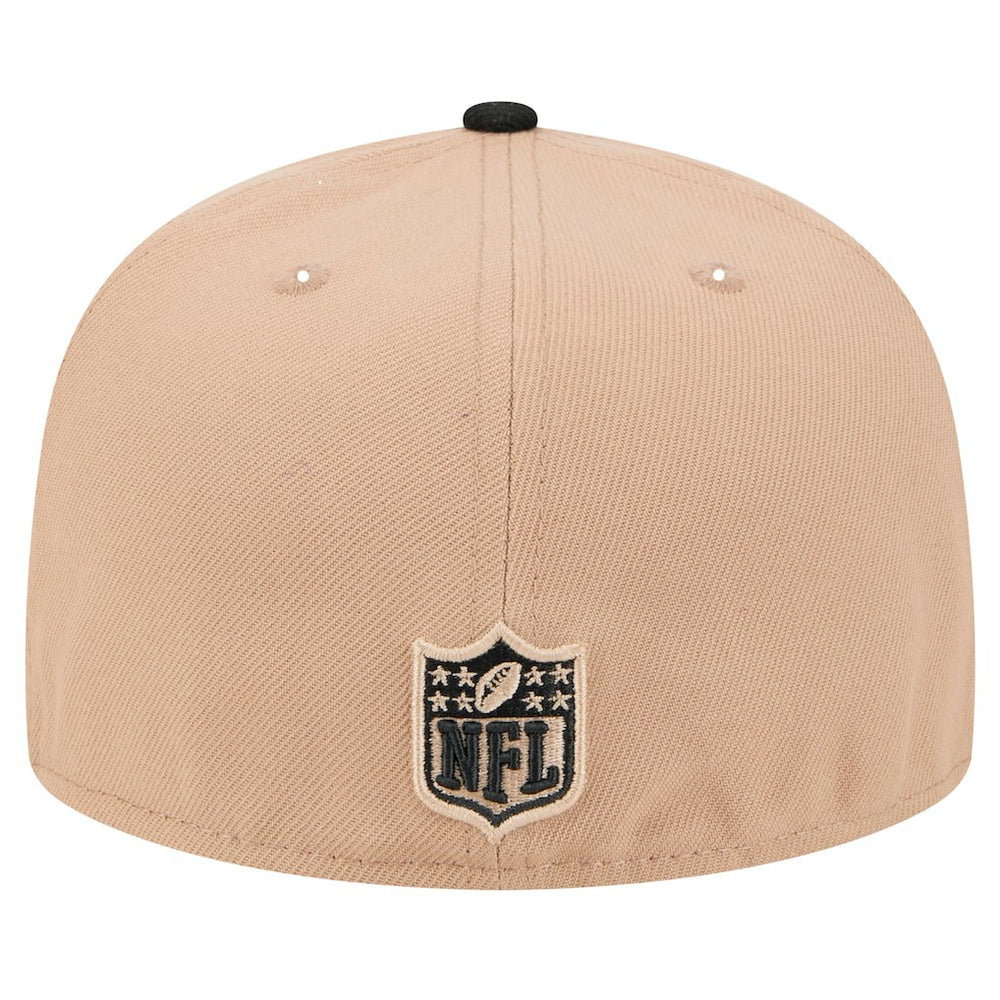 Baltimore Ravens New Era Logo Main 59FIFTY Fitted Hat Tan | NFL
