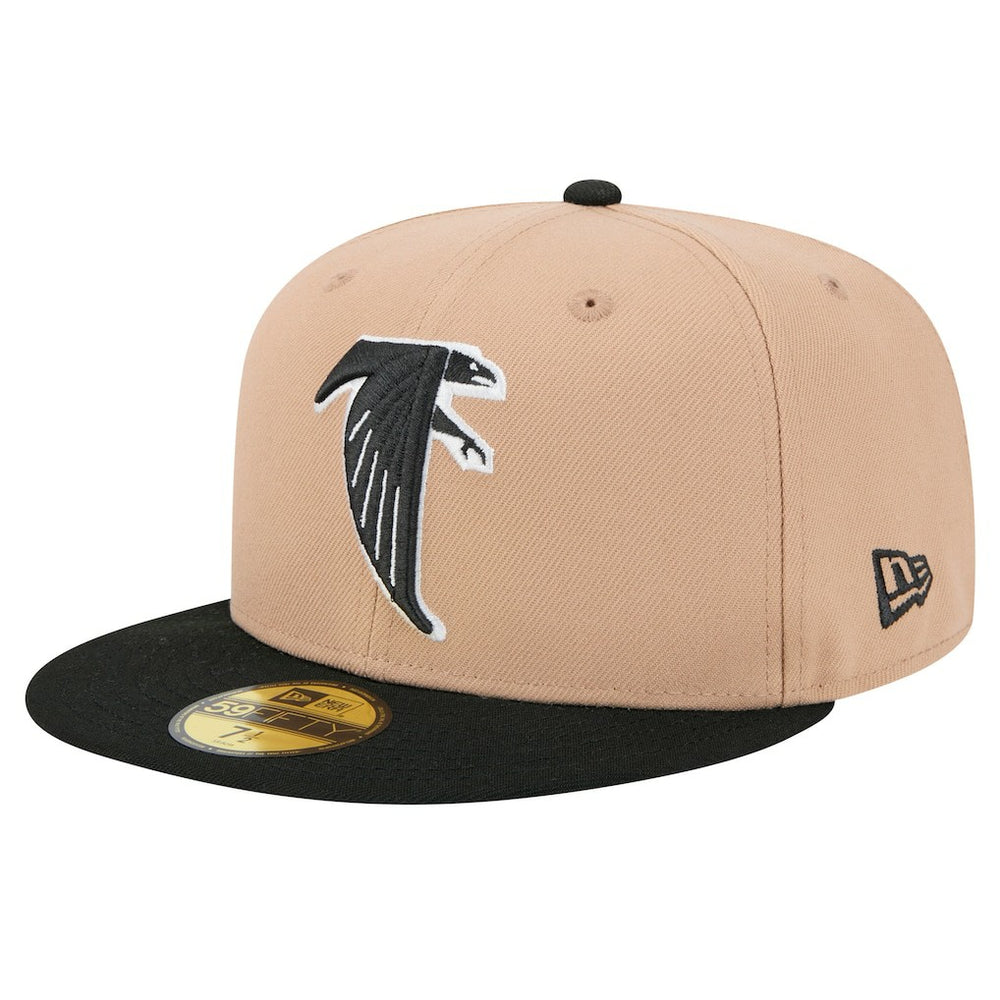 Atlanta Falcons New Era Throwback Logo Main 59FIFTY Fitted Hat Tan | NFL