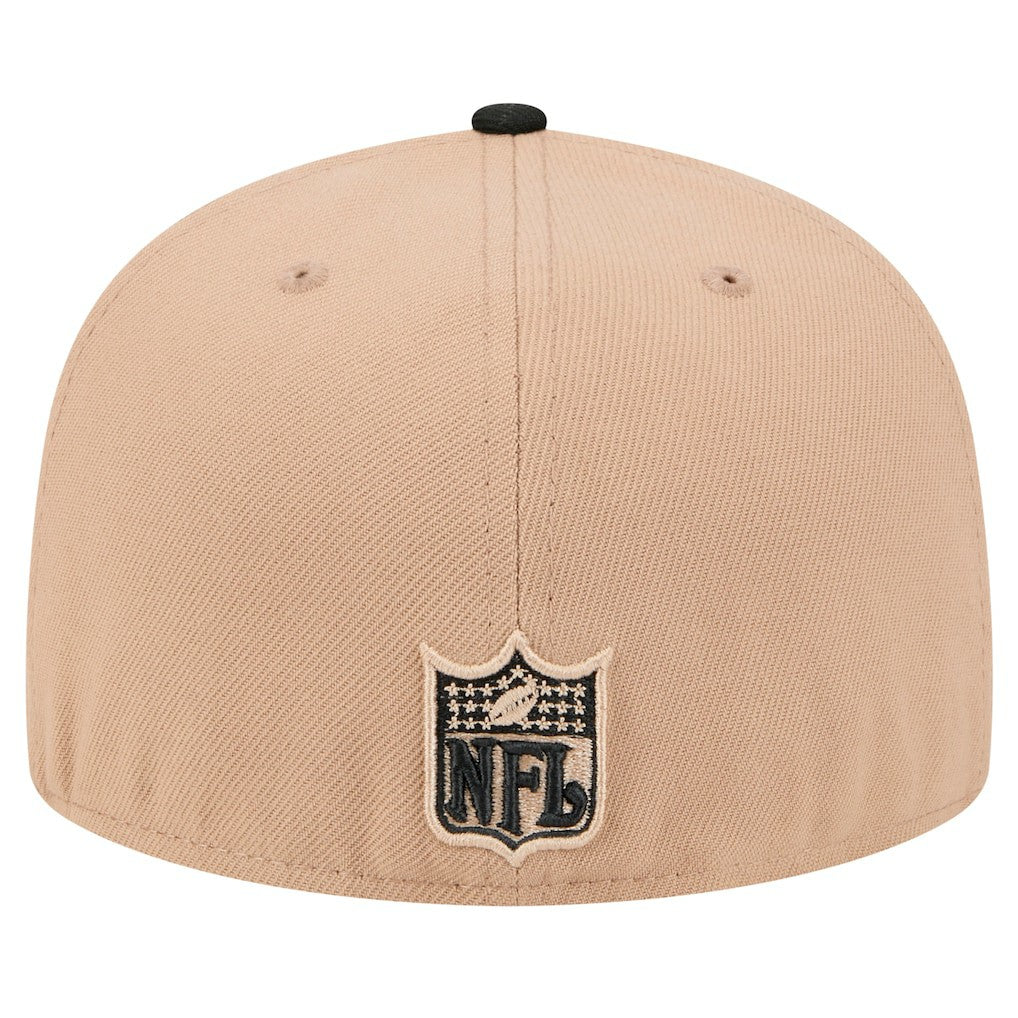 Atlanta Falcons New Era Throwback Logo Main 59FIFTY Fitted Hat Tan | NFL
