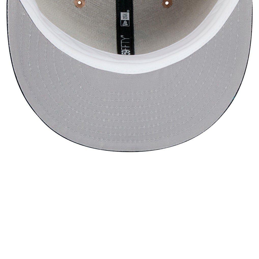 Atlanta Falcons New Era Throwback Logo Main 59FIFTY Fitted Hat Tan | NFL