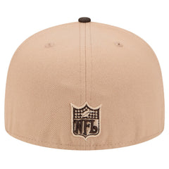 Cleveland Browns New Era Throwback Logo Main 59FIFTY Fitted Hat Tan | NFL