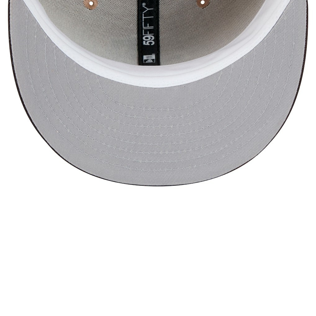 Cleveland Browns New Era Throwback Logo Main 59FIFTY Fitted Hat Tan | NFL