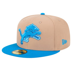 Detroit Lions New Era Logo Main 59FIFTY Fitted Hat Tan | NFL