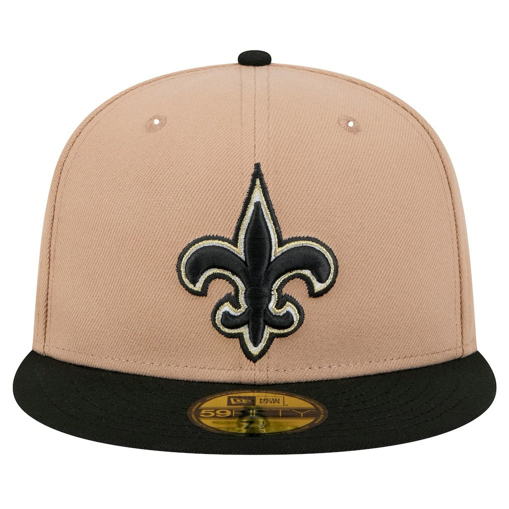 New Orleans Saints New Era Logo Main 59FIFTY Fitted Hat Tan | NFL