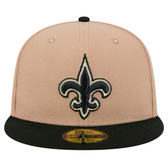 New Orleans Saints New Era Logo Main 59FIFTY Fitted Hat Tan | NFL
